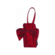 Red Satin Pouch with Front Bow 